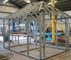 steel framework of out building