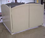 photo of completed dumpster enclosure