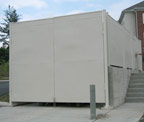 photo of completed trash compactor enclosure