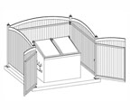 drafting of dumpster enclosure