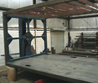 photo of component with ceiling joists and steel plate floor